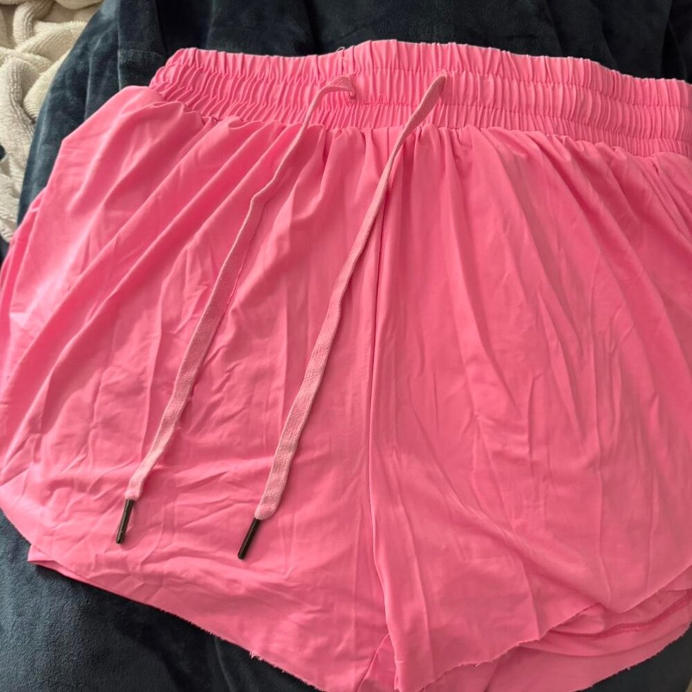 pink flown amazon shorts